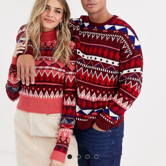 cropped christmas sweater